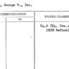 Sasse, George W., Inc.
