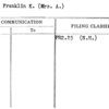 Saul, Franklin K. (Mrs. A.)
