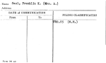 Saul, Franklin K. (Mrs. A.)