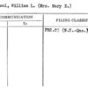 Savacool, William L. (Mrs. Mary E.)