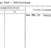 Savings Fund - Publications