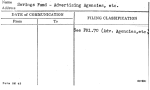Savings Fund - Advertising Agencies, etc.