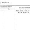 Sawyer, Francis D.