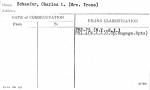 Schaefer, Charles L. (Mrs. Irene)
