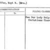 Schaeffer, Hoyt B. (Mrs.)