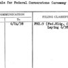 Schedule for Federal Cornerstone Ceremony 6/30/38