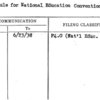 Schedule for National Education Convention 6/30/38