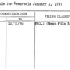 Schedule for Newsreels January 4, 1937