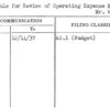 Schedule for Review of Operating Expense Budget by Mr. Whalen