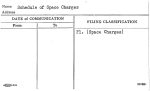 Schedule of Space Charges