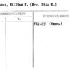 Schluenz, William F. (Mrs. Etta M.)