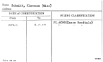 Schmidt, Florence (Miss)