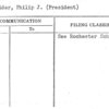 Schneider, Philip J. (President)