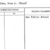 Schneider, Rose G. (Miss)