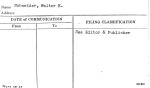 Schneider, Walter E.