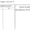 Schillinger, Charles F.