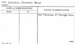 Schindler, Elizabeth (Miss)