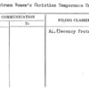 Schoenbrunn Women's Christian Temperance Union