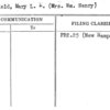 Schofield, Mary L.E. (Mrs. Wm. Henry)