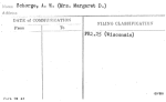 Schorge, A.W. (Mrs. Margaret D.)
