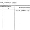 Schrader, Gertrude (Miss)