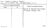 Schultz, Frank A. (Secy.)