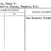 Schultz, Frank V.