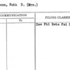 Schumann, Ruth D. (Mrs.)