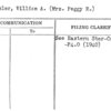 Schussler, William A. (Mrs. Peggy R.)