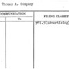 Schutz, Thomas A. Company