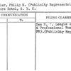 Schuyler, Philip N. (Publicity Representative)