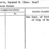 Schwartz, Raymond M. (Exec. Secy)