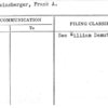 Schweinsberger, Frank A.