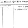 Science and Education Report April 30-August 15 1939