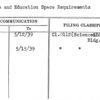 Science and Education Space Requirements
