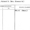 Sears, Richard D. (Mrs. Eleanor M.)