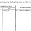 Seating Capacity in Restaurants at the Fair