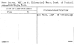 Seaver, William N. (Librarian) Mass. Inst. of Technol