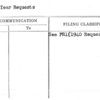 Second Year Requests