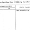 Seeley, Lucille, Miss (Publicity Director)