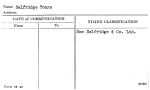 Selfridge Tours