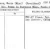Sellers, Marie (Miss) (President)