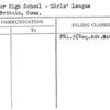 Senior High School - Girls' League