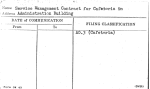 Service Management Contract for Cafeteria in Administration Building