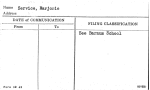 Service, Marjorie