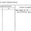 Service Space Requirements