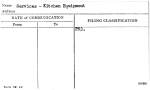 Services - Kitchen Equipment