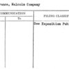 Severance, Malcolm Company
