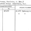Shaughnessy, Charlotte, J. (Mrs.)