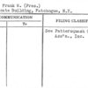 Shaw, Frank W. (Pres.)